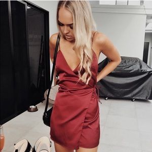 Sank Skirt Wrap Dress